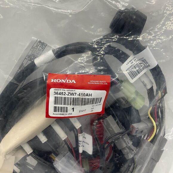 Honda 36452-ZW7-410AH Ignition Key Switch Panel W/ Wire Harness Marine Boat - Picture 2 of 7